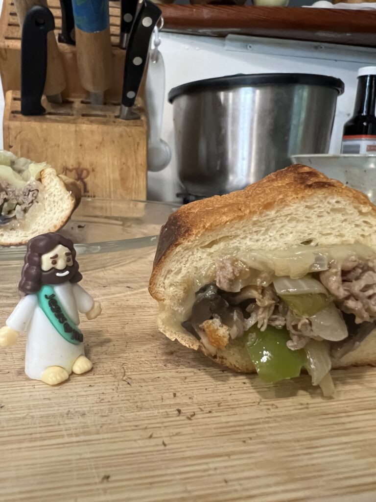 cheesesteak with provolone